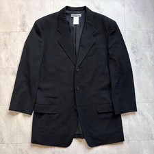 ISSEY MIYAKE ARCHIVE WOOL GABARDINE 3-BUTTON JACKET MEN COLOR BLACK SIZE S USED