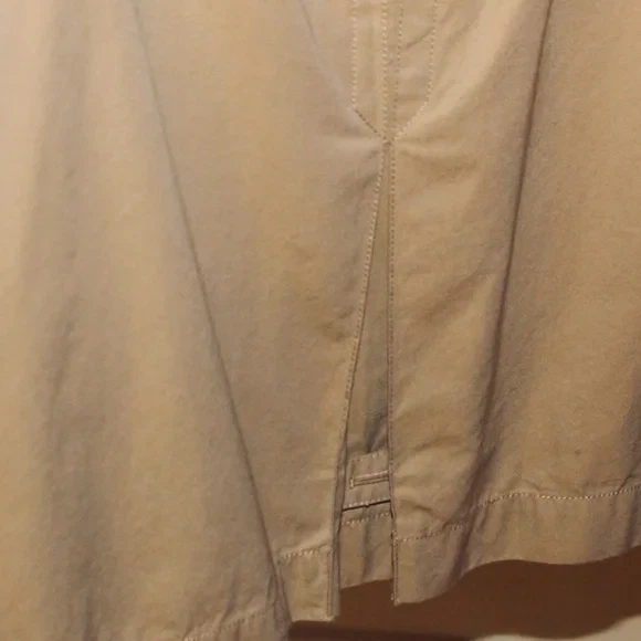 BURBERRY BRIT 卡其色双排扣腰带裙,尺寸 12 RRP,450 美元 — 第 3/4 张图片