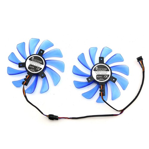 FDC10U12S9-C Cooler Fan for HIS RX5700XT 8GB Blue/Pink Army Graphics Card Fans - Picture 4 of 5