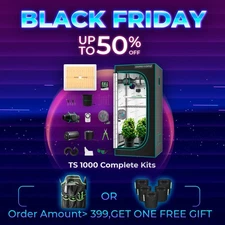 MARS HYDRO Complete Grow Tent Kits+Grow Light 150w,W/Inline Fan Kits,70x70 Tent