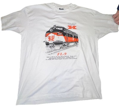 Vintage New Haven Railroad FL-9 Locomotive T-Shirt XL USA Made