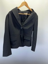 Ann Taylor Loft Blazer Women's Size 14 Black Notch Lapel 2 Button Pockets