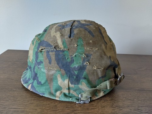 U.S. Army 24th Infantry Division "Victory Division" Helmet & Liner Woodland Camo