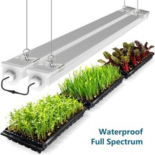 4FT LED Grow Lights 48W T8 Indoor Plant Lights 4' Growing Lamps IP65 4000K 5000K