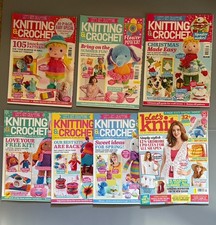 Lot 7 LET&rsquo;S GET CRAFTING Knitting & Crochet MAGAZINES UK Let&rsquo;s Knit 2021