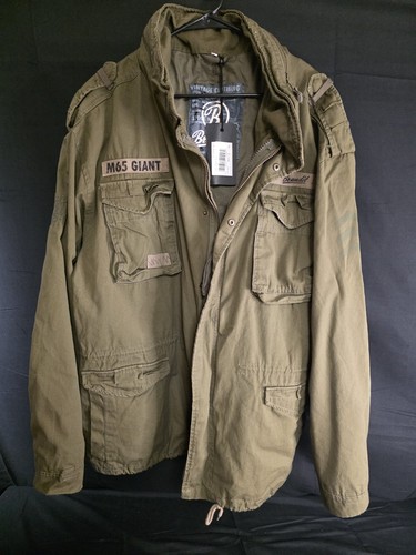 Brandit Classic M65 Giant Jacket Military Vintage Style Removable Lining 3XL NWT