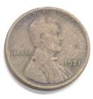 1921 S Lincoln Wheat Cent Average Circulated Copper G VG Penny Old Estate Coin