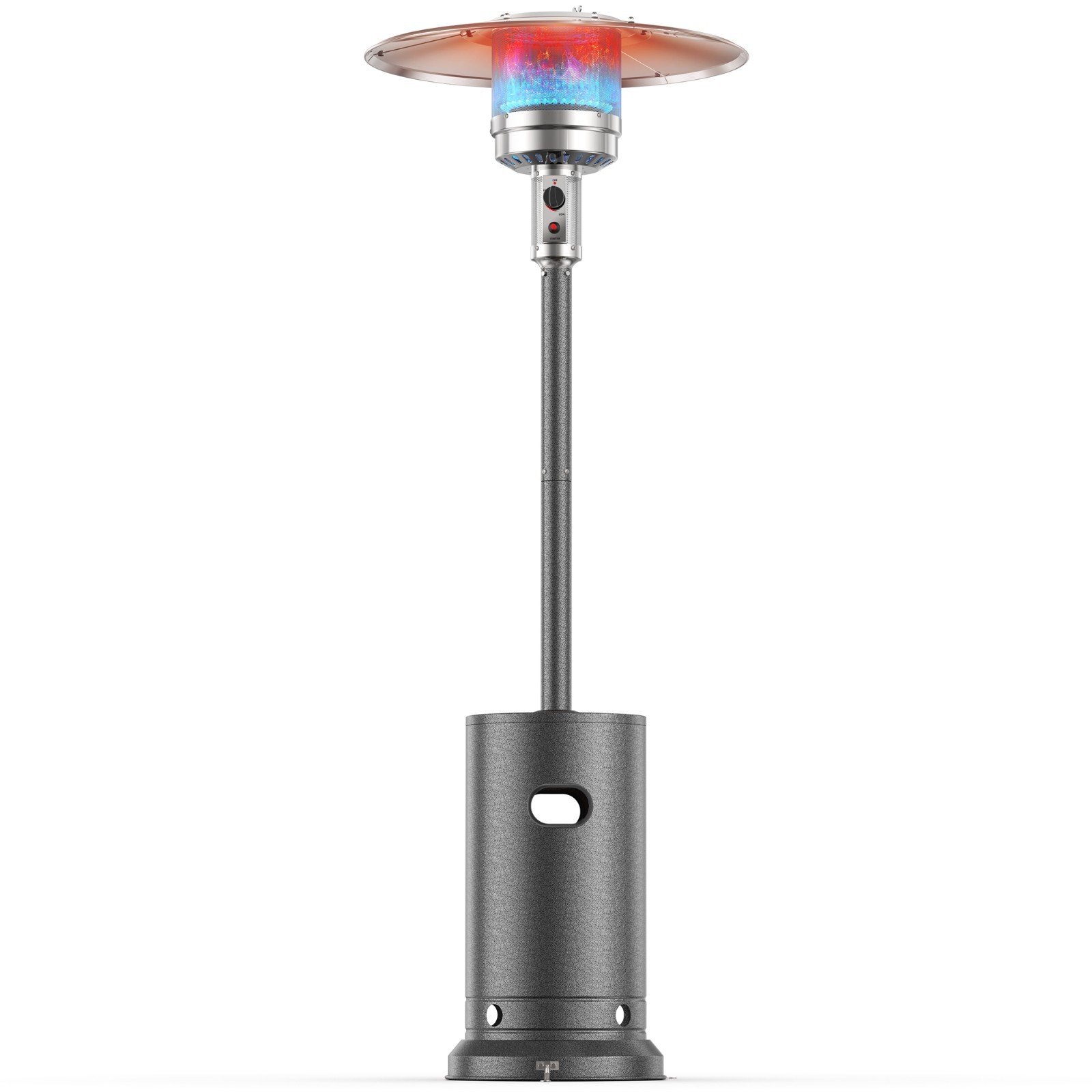 48,000 BTU Standing Outdoor Heater Gas Patio 360° Full-Circle Heating Waterproof