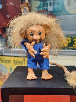 True Vintage Handmade Troll Doll One Of A Kind Good Luck OOAK Norwegian UNIQUE!