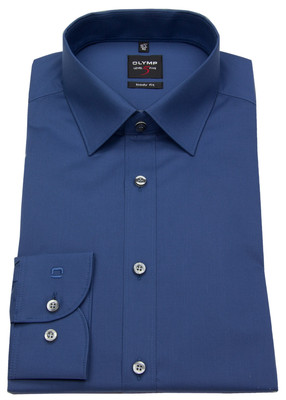Olymp Herren Hemd Level 5 Body Fit graublau 6090 64 13