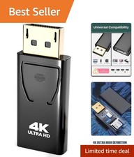 1-Pack 4K 60Hz DisplayPort to HDMI Adapter - Gold-Plated for Superior Clarity