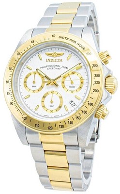 Invicta Professional 200M Speedway Chronograph Weiß Zifferblatt 9212 Herrenuhr
