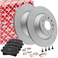 FEBI Bremsenset Bremsscheiben +Beläge Hinten für AUDI A6 Avant (4F5, C6) 302mm