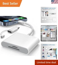Versatile SD Card Reader for Digital Cameras - Fast Transfer to Apple Devices