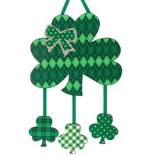 Wooden St. Patrick's Day Decoration Door Wreath for Front Door Sign Wall Signs S