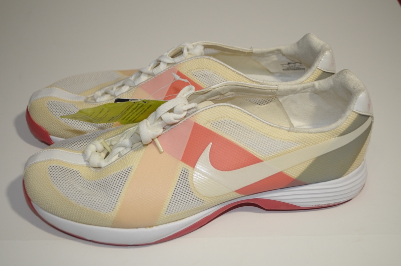 Nike Hyperfuse Lunarlon Women's Golf Shoes, Size 10 White Pi