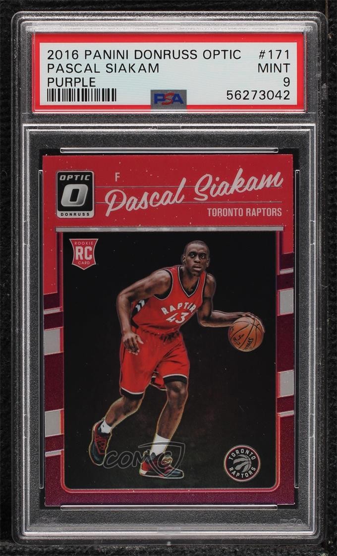 2016-17 Panini Donruss Optic Purple Prizm Pascal Siakam #171 PSA 9 MINT 1e3