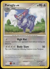 Purugly 36/130 HP Diamond & Pearl Rare Pokemon on eBay