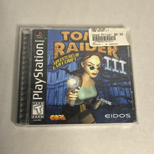 Tomb Raider III: Adventures of Lara Croft (PS1, 1998) NTSC-U/C w/ Manual Tested