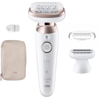 Braun Silk-epil 9 9-030 SensoSmart Wet & Dry - Epilierer - weiß/rosa