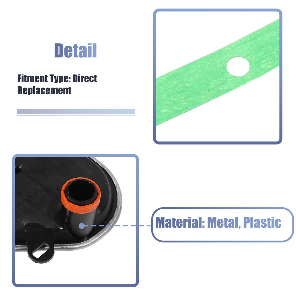 01V325429 24341423376 Kit de junta de cárter de aceite de filtro de transmisión para Audi A4 A6 Foto 4 de 4