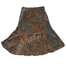 Christopher Banks Vintage Skirt BOHO Bohemian chic size S Paisley flouncy used