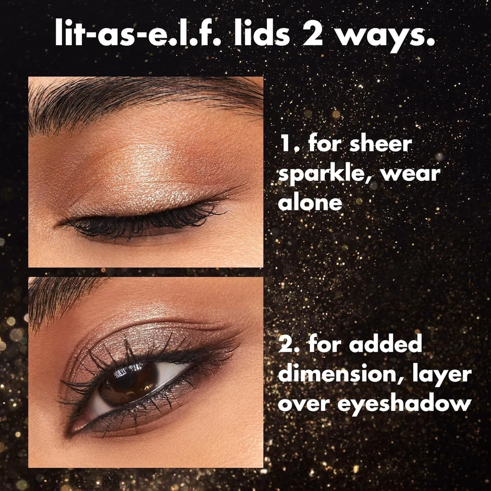 e.l.f. Cosmetics Fine as Fleck Glitter Eyeshadow - Straight Fire (1.8g) - Image 4 of 4