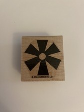 New Stampin Up 2004 Flower Wood Mounted Rubber Stamp RS71