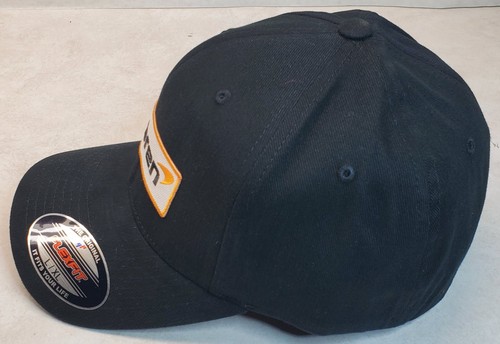 McLaren Embroidered Patch On Flexfit 6377 Black L/XL 7 1/4" - 7 5/8" - Picture 3 of 6