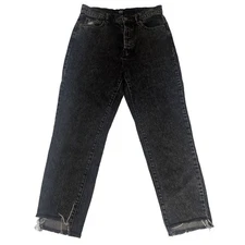 BDG Urban Outfitters Sz 28 Slim Straight High Waist Button Fly Gray Wash Jeans