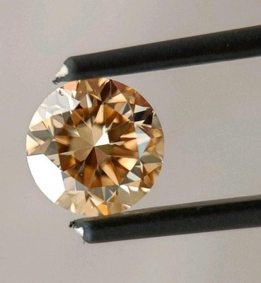 AAA 2 CT Fancy Brown Color Round Cut VVS1 Diamond Premium Quality  Gemstone