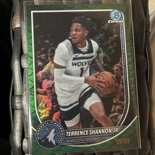 2025-26 Topps Bowman Basketball Terrence Shannon Jr. Green Chrome Reptilian /99