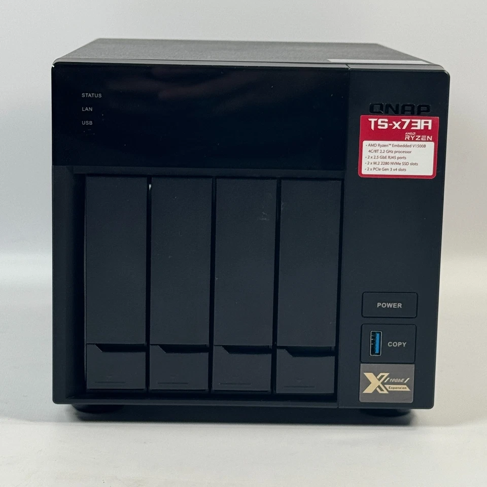 QNAP TS-473 (AMD RX-421ND 2.1-3.4GHz) 4 Slots *NO HDD* - Image 2 of 4