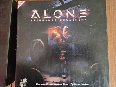 Alone - Deutsche Ausgabe Kickstarter-Edition Brettspiel 2-4 Spieler Ungespielt
