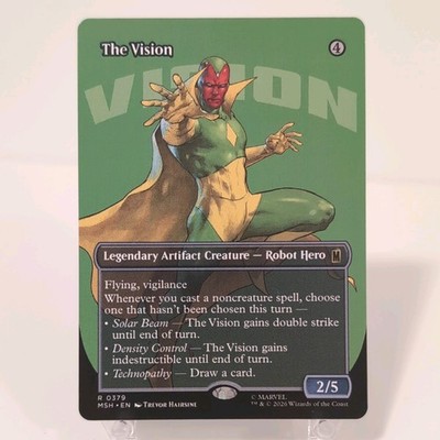 MTG Marvel Super Heroes The Vision 0379 EN Rare Legendary Artifact Creature