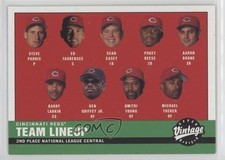 2001 Vintage Steve Parris Eddie Taubensee Sean Casey Pokey Reese Aaron Boone et0