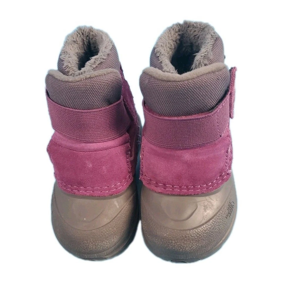 The North Face Toddler  Sz 6 Kids Alpenglow Waterproof Rubber Boots Grey Violet - Image 4 of 4