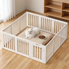 Clear Dog Play Pen,Pet Playpen with Door,Easy to Clean and Install Puppy pens...