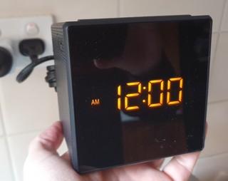 SONY ICF C1 CUBE ALARM CLOCK RADIO BLACK AM FM New In Box.