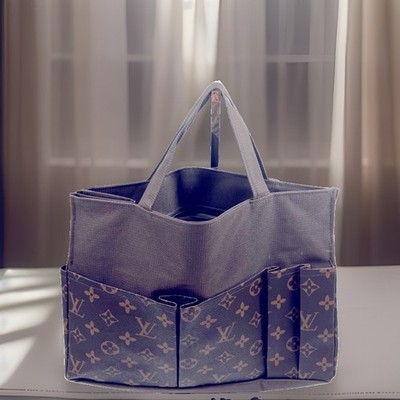 FANCY ORGANIZER BROWN BAG TRAVEL COSMETIC MULTI FUNCTION