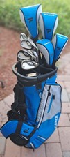 Golf Senior Or Women's Set TOP FLITE GAMER 12 Clubs RH Graphite Blue Bag