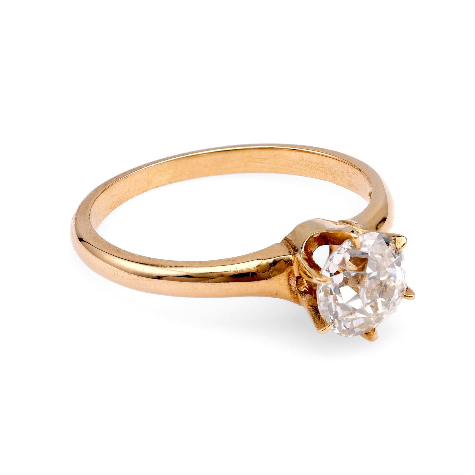 Victorian Diamond Solitaire Ring - image 3