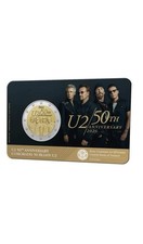 Irland 2 Euro 2026 U2 50th Anniversary, Gedenkm&uuml;nze Bi-Metall Blisterkarte