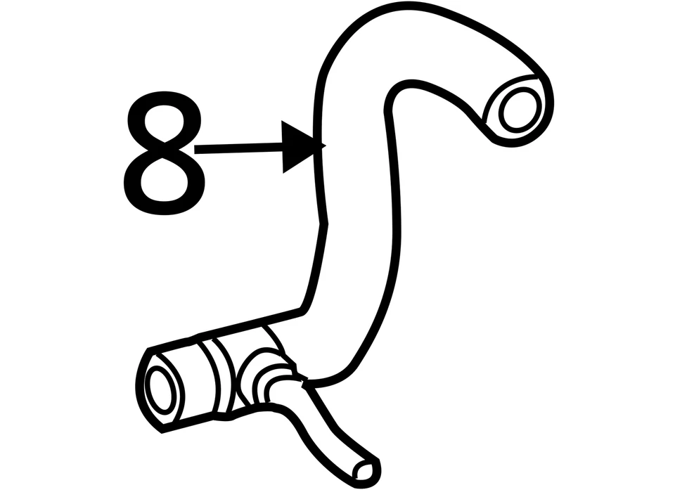 MANGUERA SALIDA RADIADOR CHRYSLER 5103581AA NUEVO OEM 5103581AA Foto 3 de 3