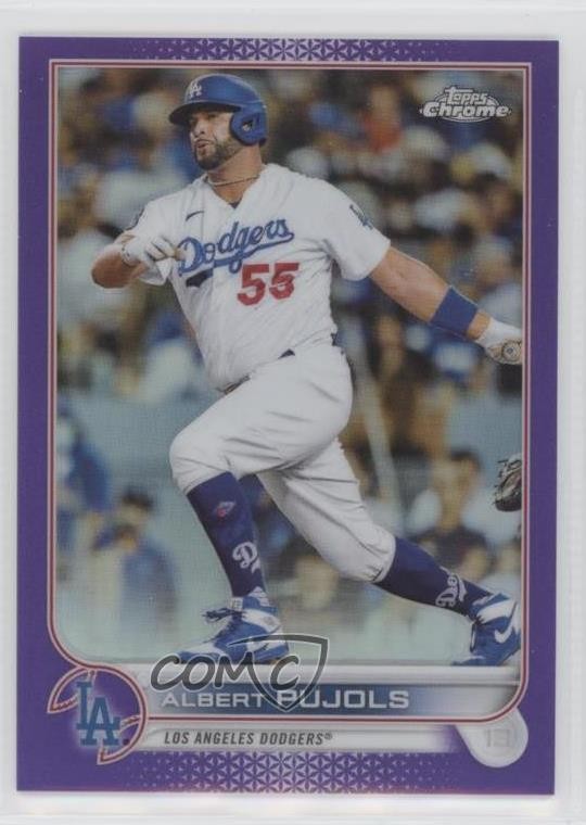 2022 Topps Chrome Purple Refractor 114/250 Albert Pujols #84 tp9