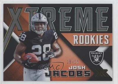 2019 Panini XR Xtreme Rookies Orange 15/25 Josh Jacobs #X-6 RC 9o3