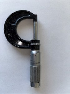 BROWN & SHARPE Outside Micrometer 59 0–1in Locking Thimble Vintage USA