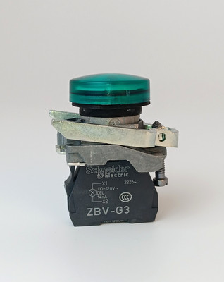 Schneider Electric XB4BVG3 Green Harmony Pilot Light