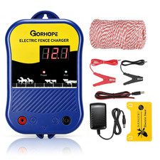 3.5 Miles Electric Fence Charger,2J Electric Fence Energizer for Livestock