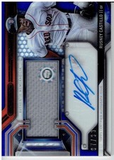 Rusney Castillo 2016 Topps Strata Clearly Authentic Autograph Relics Blue 07/99 